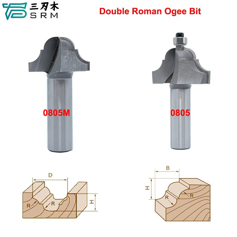 Double Roman Ogee Bit